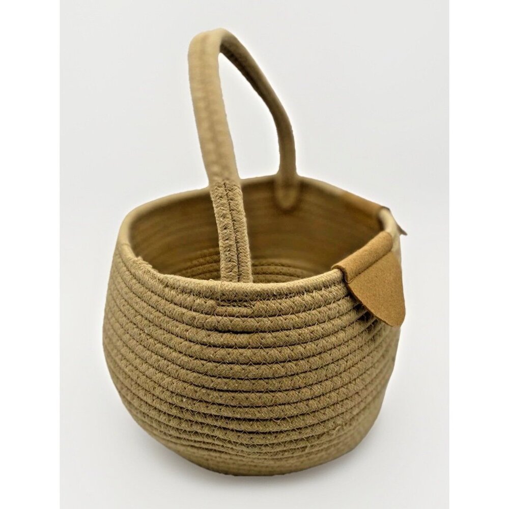 Wondertreats Dog Puppy Braided Cotton Basket With Handle Easter Spring Pet - Picture 4 of 16